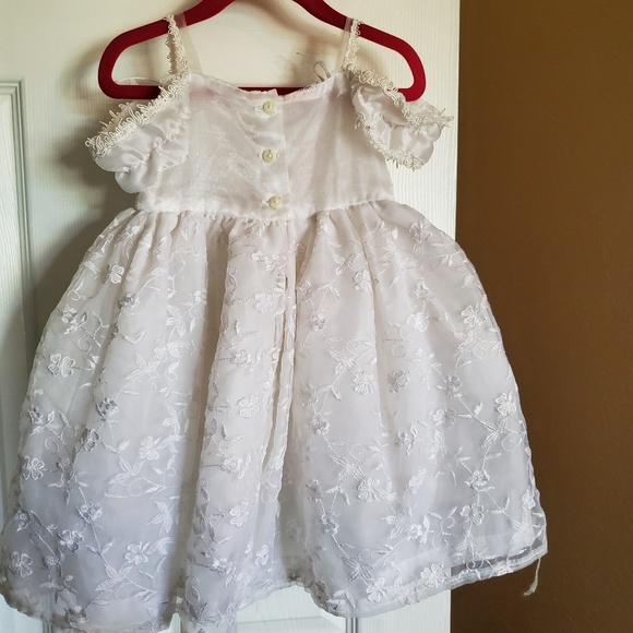 White Toddler Girls Dressy Dress - Picture 2 of 2